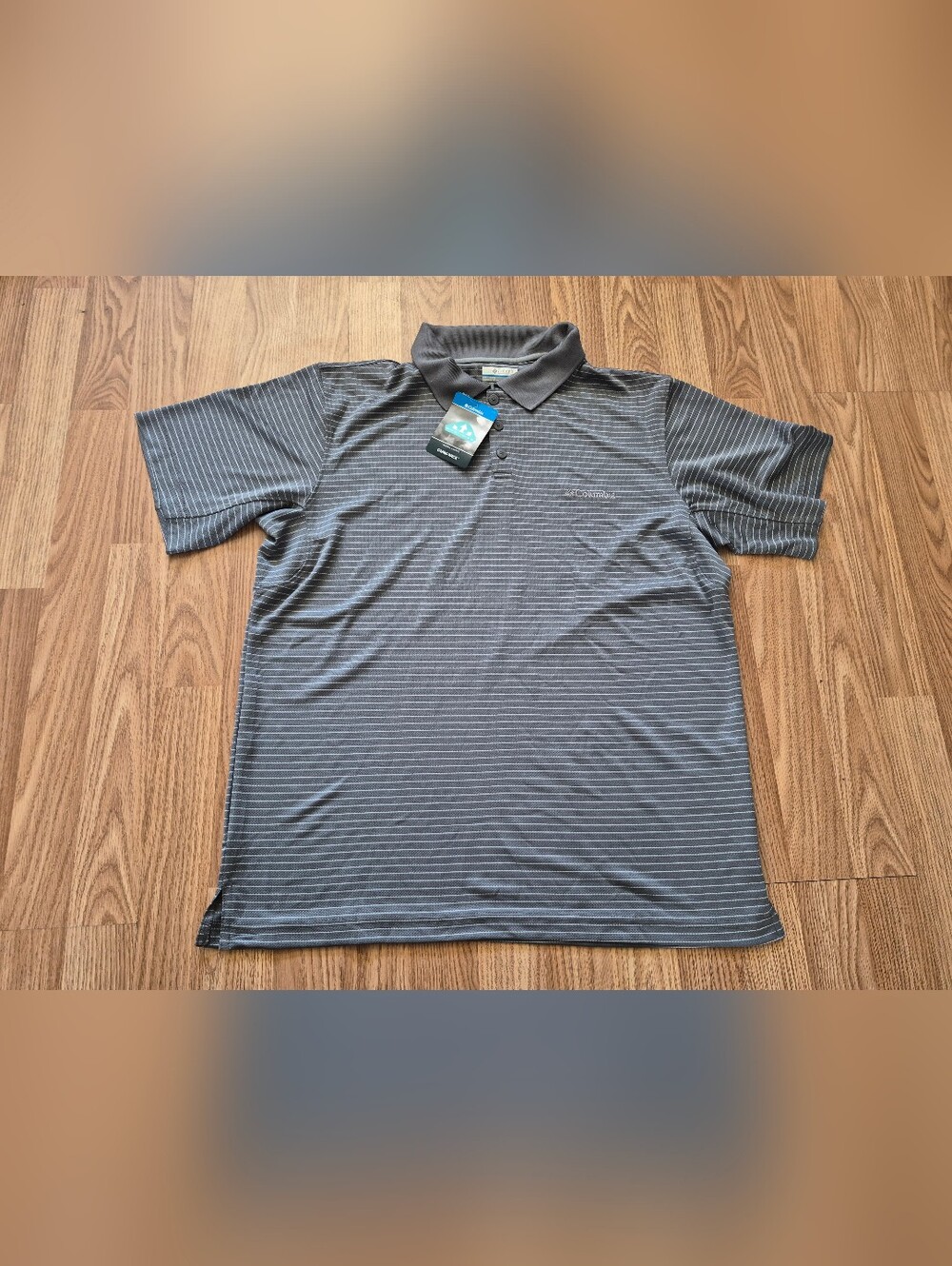 Columbia Sportswear Company City Voyager Men's Grey Striped Polo